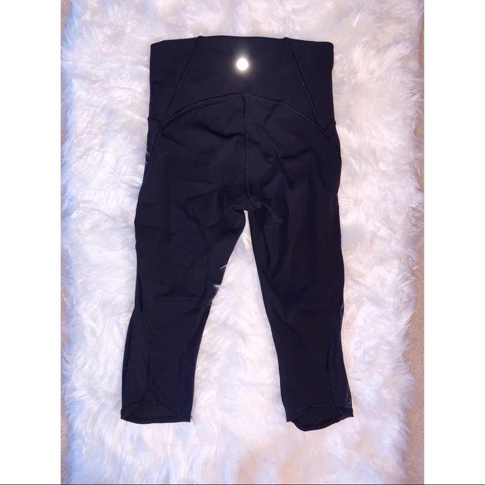 Lululemon Wunder Under Mesh Crop 25”